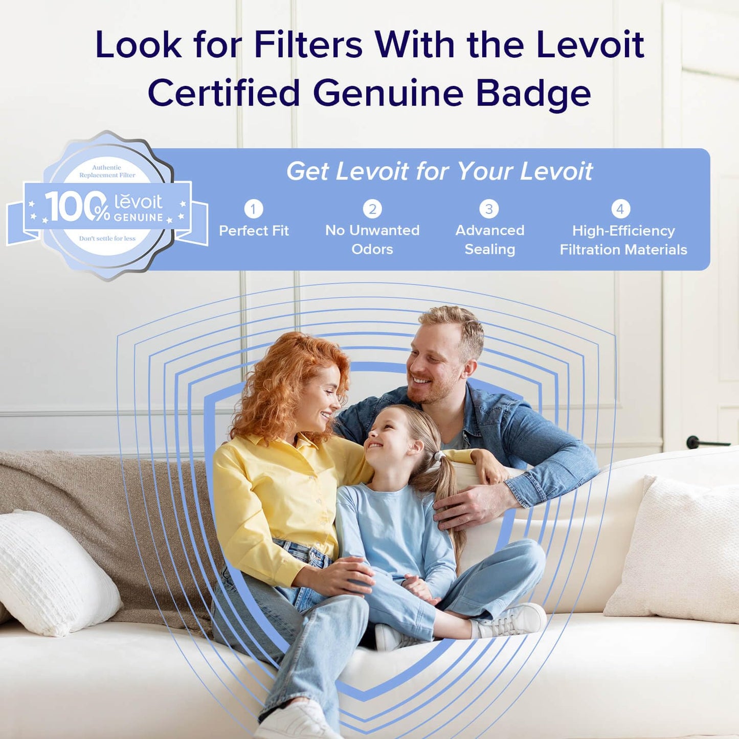 LEVOIT Core 600S-P Air Purifier for Large Rooms, White