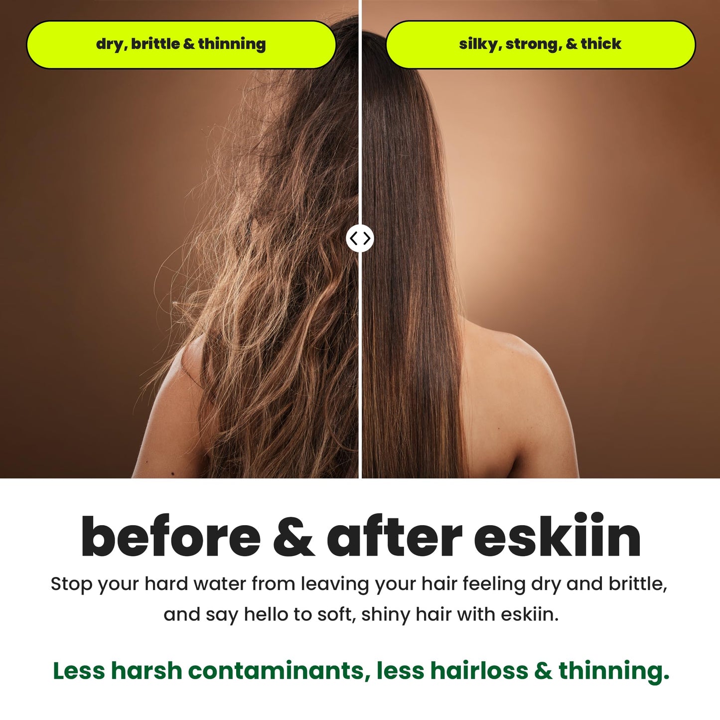 ESKIIN Filtered Shower Head - High Pressure Water Softener