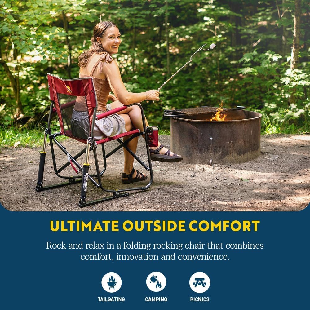 GCI OUTDOOR Freestyle Rocker Camping Chair - Portable Folding Design