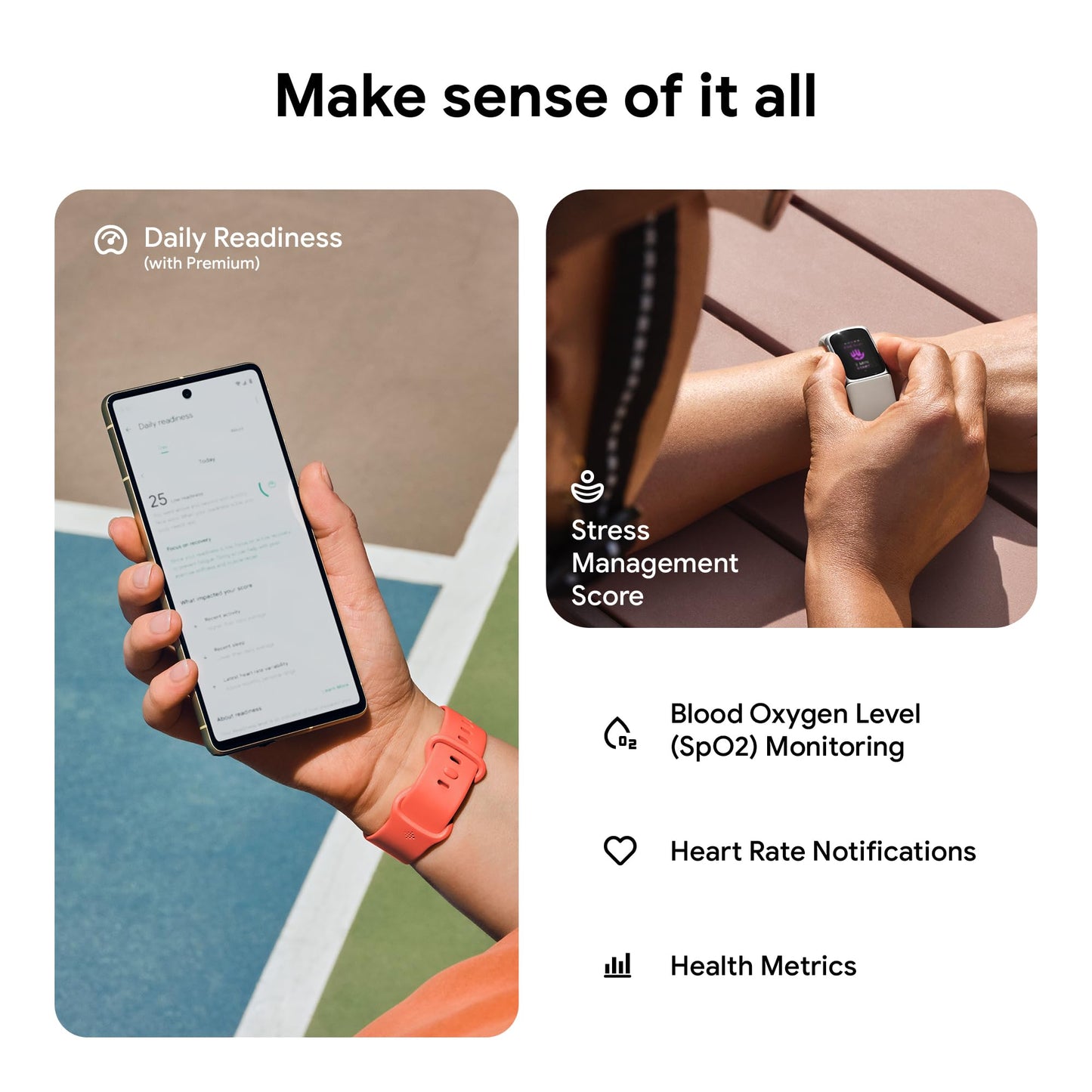 FITBIT Charge 6 Fitness Tracker with GPS and Heart Rate Monitoring